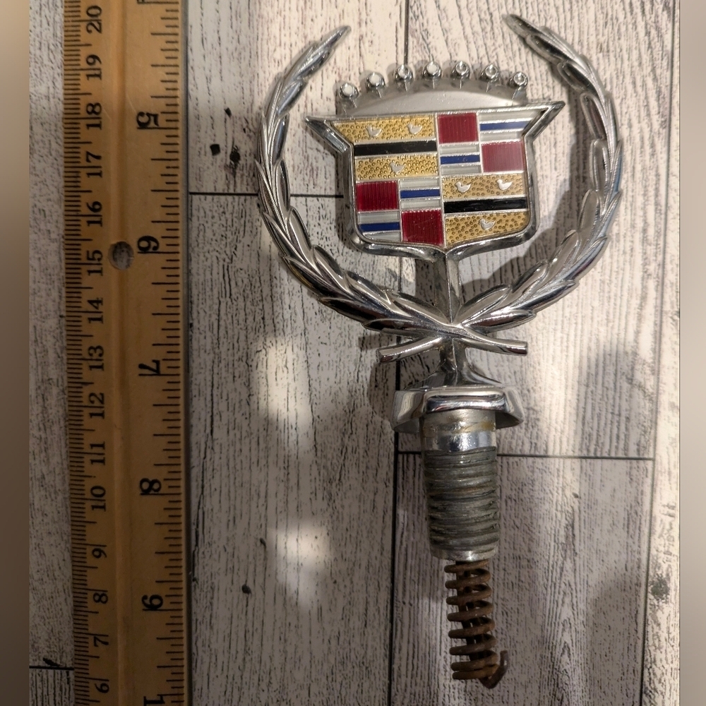 Cadillac Silver and Gold Wall Decor Emblem